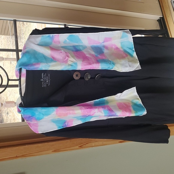 100% Silk 52" x 8" Multicolor Scarf - Picture 2 of 4